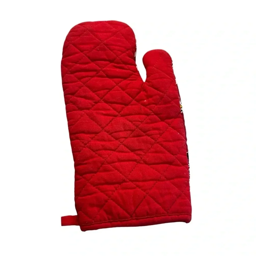 Disney Oven Mitt Pot Holder Minnie Mouse Red